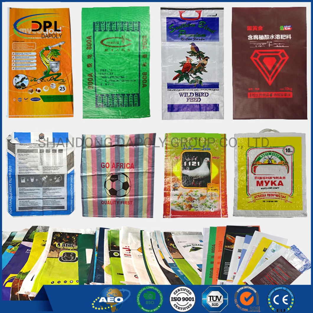 100% Virgin Full Color Printed Clear Plastic Heat Seal Rice Bag Packaging 20kg 25kg Sack Bag PP Woven Sack Hot Selling