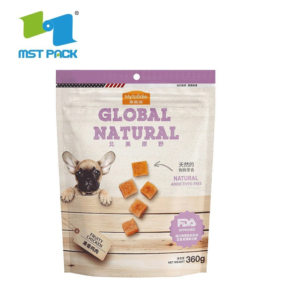 Laminated Plastic Packaging Standing up Pet Food Bag Dog Food Packaging