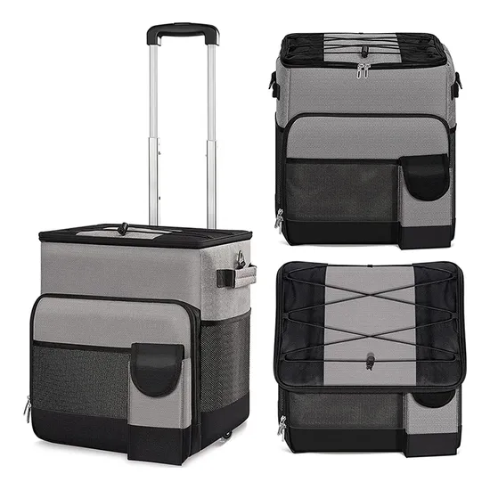 Polyester Sport Zipper 24 Cans Insulated Promotional Cooler Bag