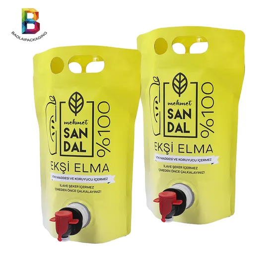 二重底袋 1L/1.5L/2L/5L アルミ箔袋ワイン/ジュース/ウォーターバッグ二重底包装袋 Doypack バッグインボックス
